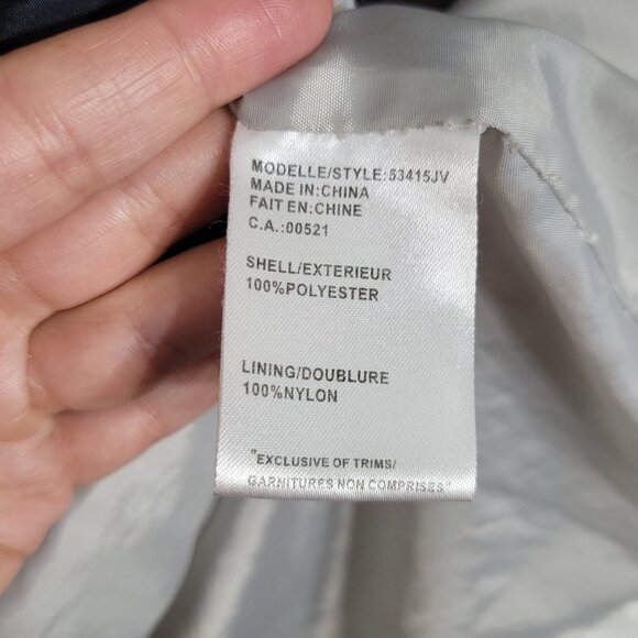 West Coast Connection Off White Windbreaker Trench Coat Jacket Zip Front Pockets - Picture 8 of 11